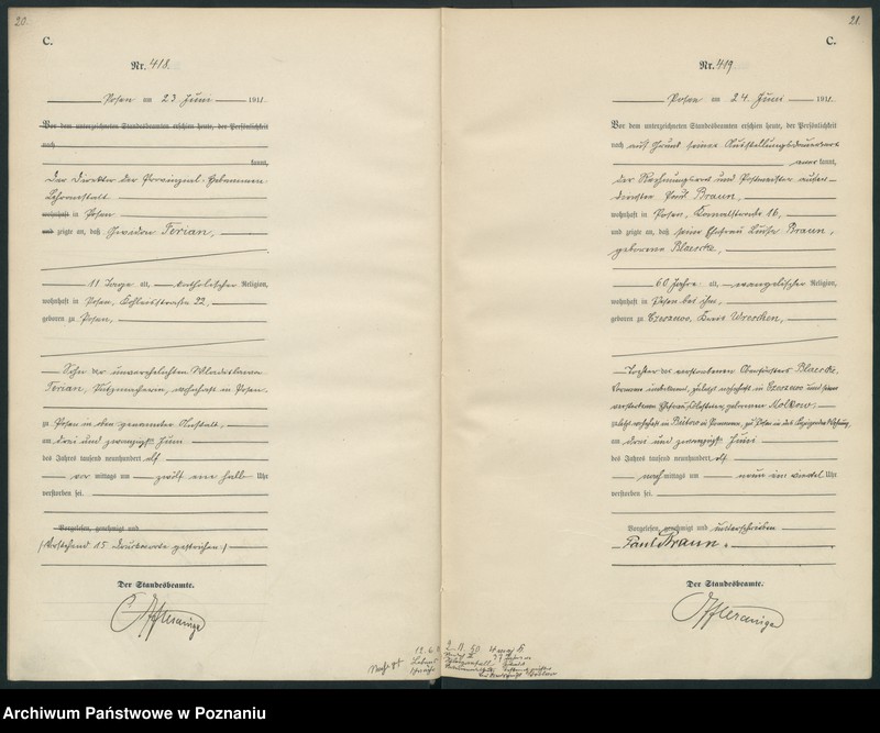 Obraz 13 z jednostki "Księga miejscowa zgonów tom II [Rejestr główny zgonów]"