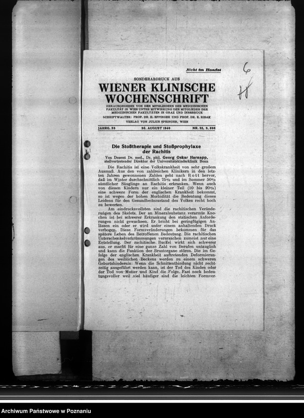 Obraz 10 z jednostki "Unterbringung der Gesundheitsämter. Ernährungsmängel. Schwesternstationen"