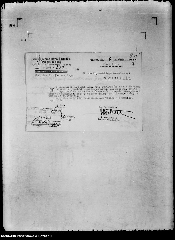 Obraz 11 z jednostki "/Sprawy personalne opinie o referentach wojskowych/"