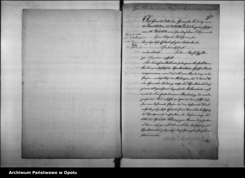 Obraz 12 z jednostki "Acta des Magistrats zu Oppeln betreffend die Schankanlage in dem Hause an der Bolkostrasse Vol. I"