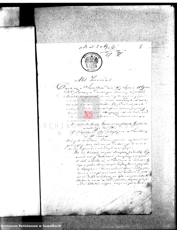 image.from.unit.number "[Dowody do Aktów Małżeństw zawartych w Parafii Ewang.-Augsb. w Suwałkach w roku 1869]"