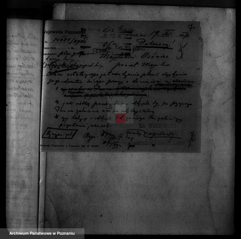 Obraz 11 z jednostki "Majętność /leśna Ossowiec/ powiat mogileński"