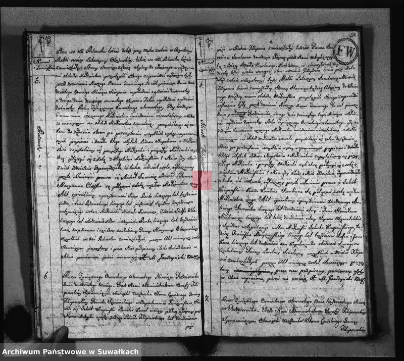 image.from.unit.number "Akta Zaślubionych Gminy Filipowskiey od 1go Stycznia 1814 R-u"