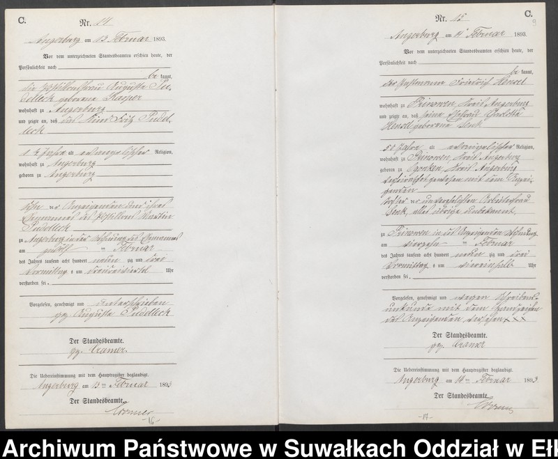 image.from.unit.number "Sterbe-Neben-Register des Preussischen Standes-Amtes Angerburg Kreis Angerburg"