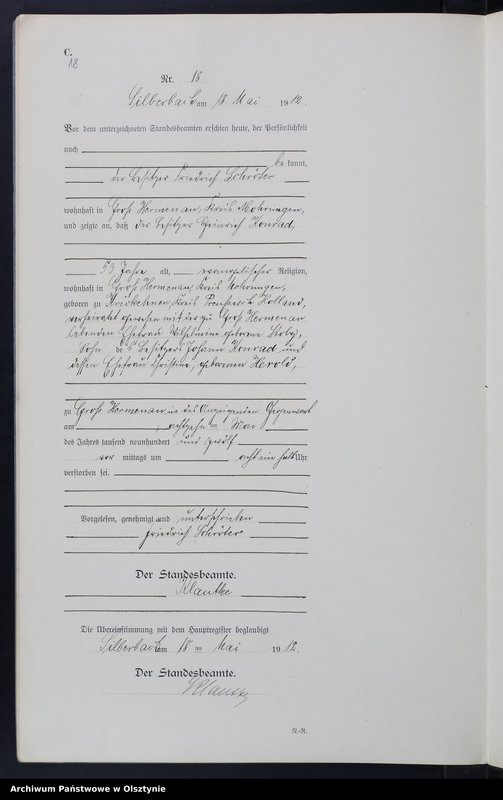 image.from.unit.number "Sterbe-Neben-Register Nr 1 - 39"