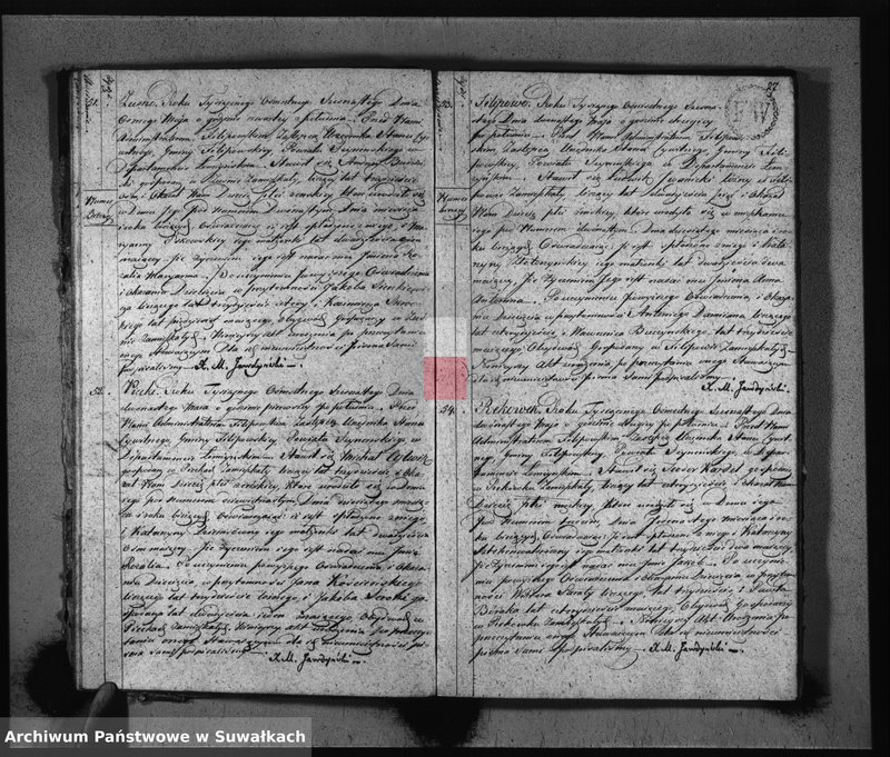 Obraz 16 z jednostki "Akta Urodzonych Gminy Filipowskiey od 1-go Stycznia 1816 R-u"