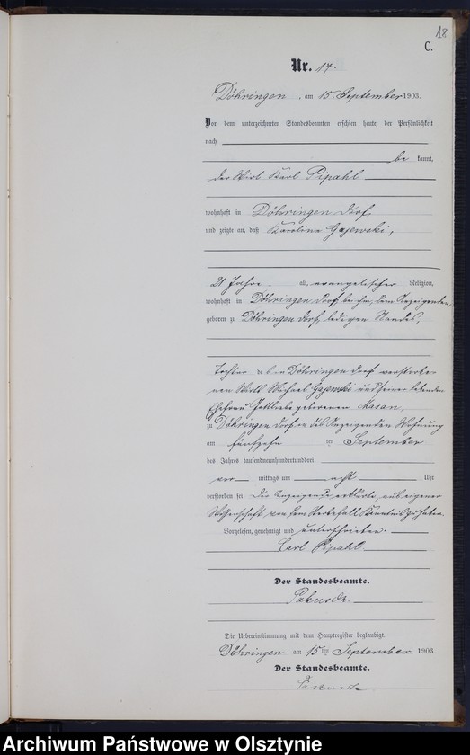 image.from.unit.number "Sterbe-Neben-Register Nr 1 - 21"