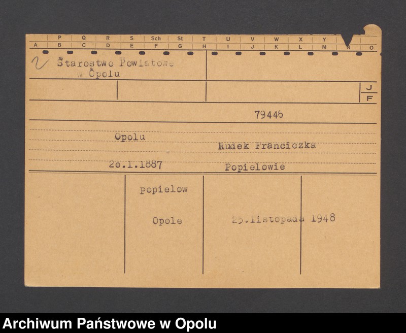 Obraz 4 z jednostki "[Przybyllok Anna, ur. 28.07.1899 Mikultschütz]"