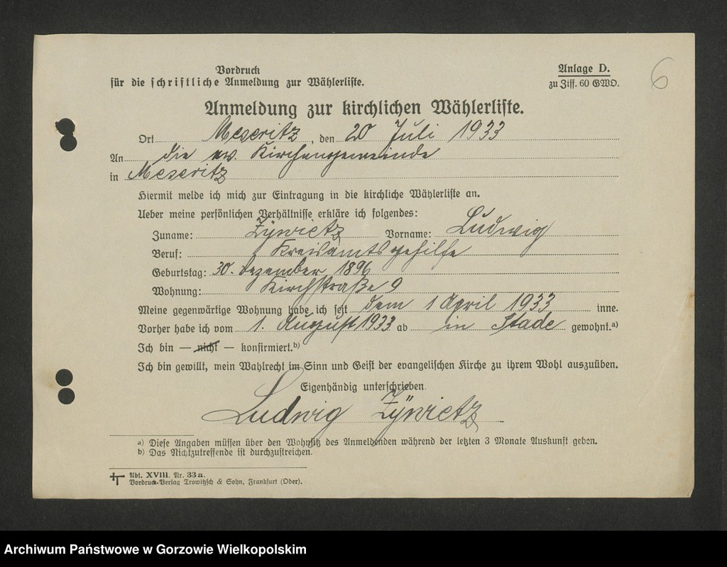 image.from.unit.number "Anmeldungen zur Wählerliste. Band III"