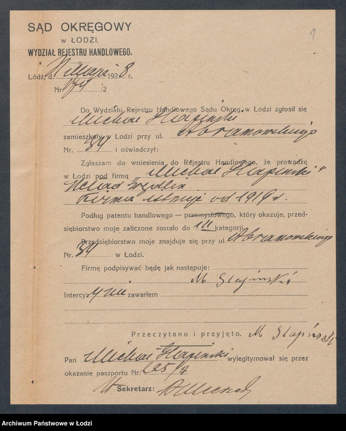 Obraz 3 z jednostki "Michał Glapiński – skład wędlin"