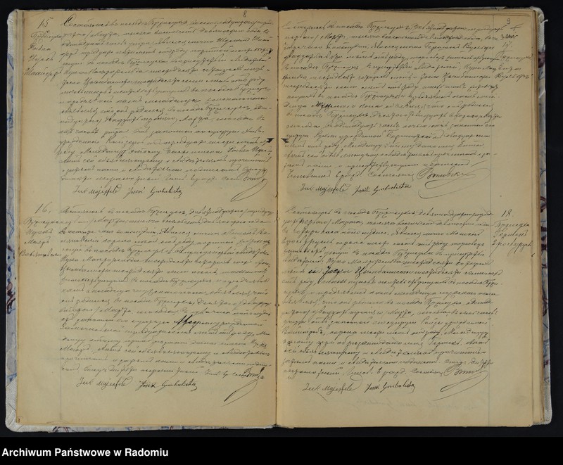 Obraz 9 z jednostki "[Duplikat akt urodzonych, zaślubionych i zmarłych Okręgu Bóżniczego Przysucha za 1890 r.]"