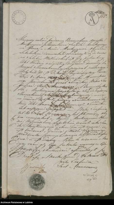 image.from.unit.number "Alegaty do ksiąg urodzeń, zapowiedzi, małżeństw i zgonów z lat 1822 - 1823"