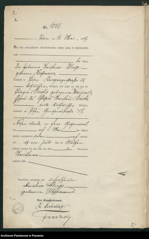 Obraz 4 z jednostki "Księga miejscowa urodzeń tom III [Rejestr główny urodzeń]"