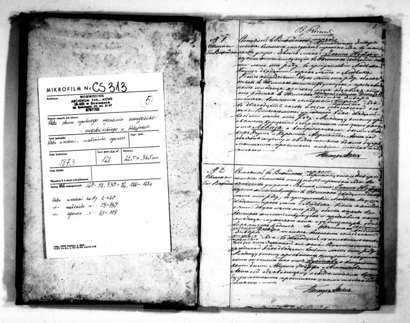 image.from.unit.number "Kniga Duplikat dlja zapiski aktov graždanskago sostojanija o rodivšichsja, brakosočetavšichsja i umeršich v Jevangeličesko-Augsburgskom Vižajnskom Prichode za 1873 god"
