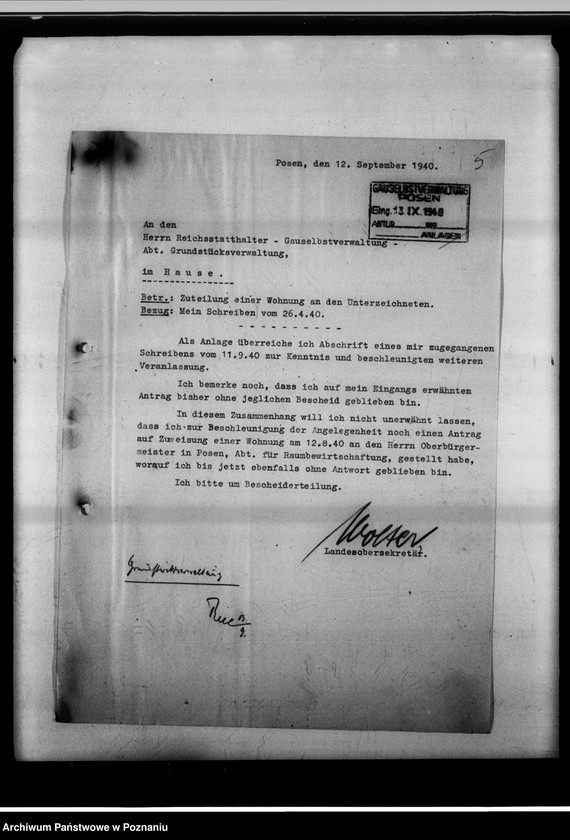 Obraz 9 z jednostki "Wohnungsfürsorge und Büroraumbeschaffung."