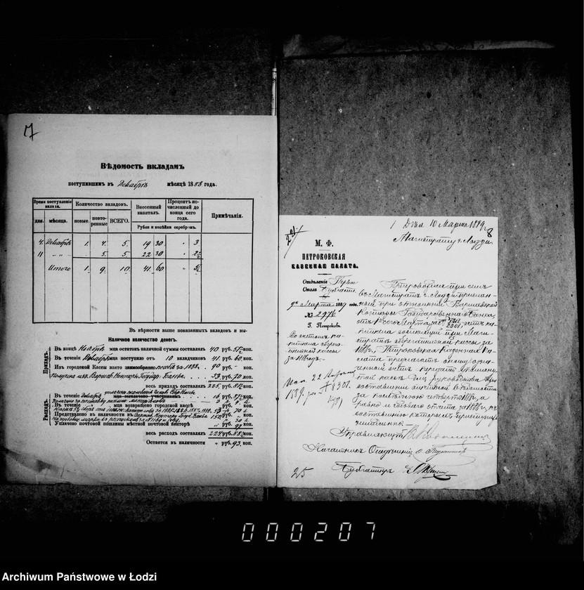 Obraz 10 z jednostki "Ob otčetnosti sberegatel´noj kassy"