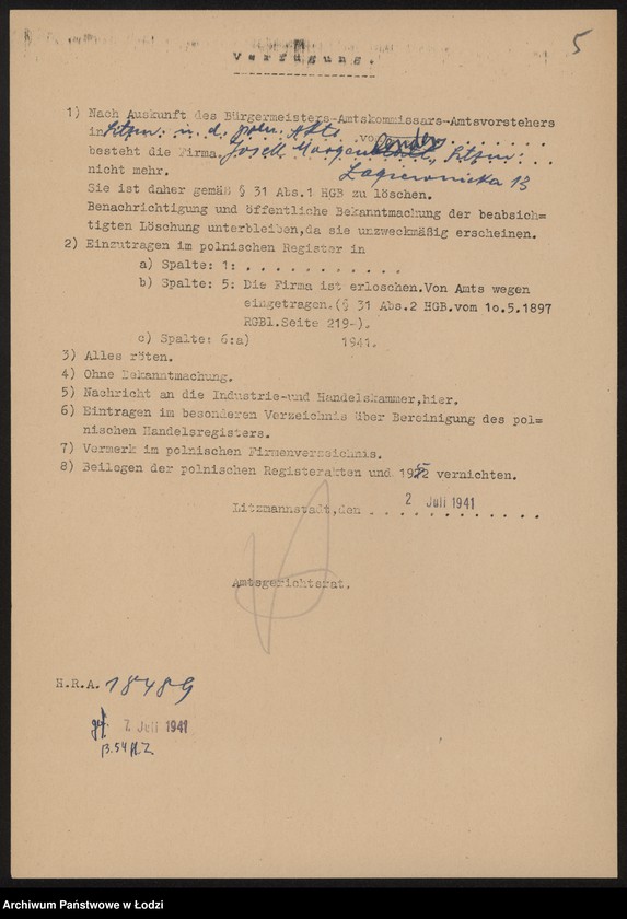 Obraz 7 z jednostki "Josek Morgenlender - sklep spożywczy"