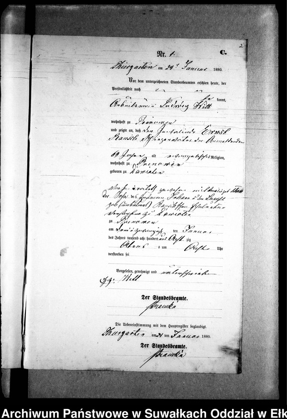 image.from.unit.number "Sterbe-Neben-Register des Preussischen Standes-Amtes Prinowen Kreis Angerburg"