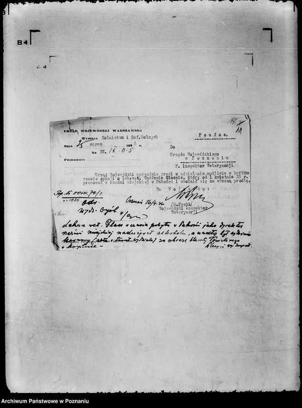 Obraz 16 z jednostki "/Sprawy personalne opinie o referentach wojskowych/"