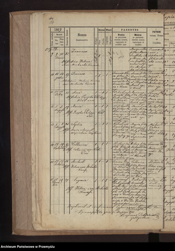 Obraz 20 z jednostki "[Kopie ksiąg metrykalnych parafii Kramarzówka (dekanat Pruchnik) za lata 1867-1878]"