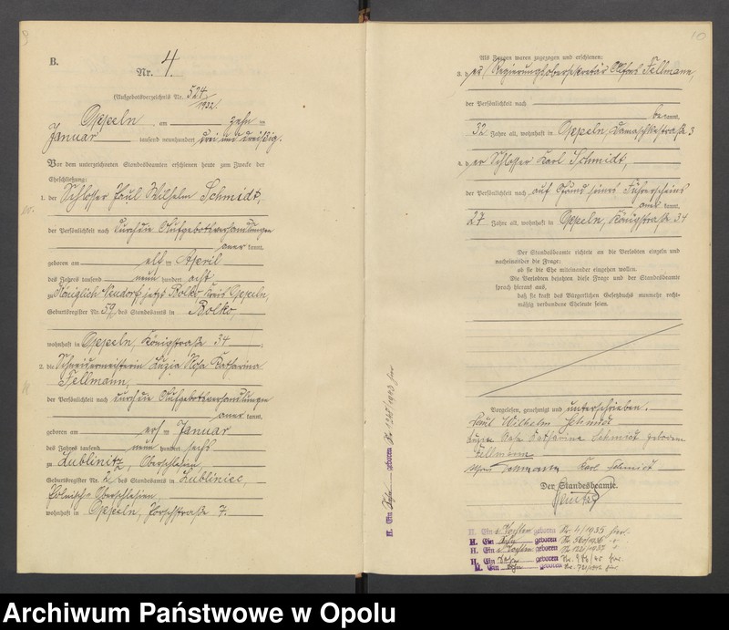 Obraz 8 z jednostki "[Rejestr małżeństw]  1933  Nr 1-155"