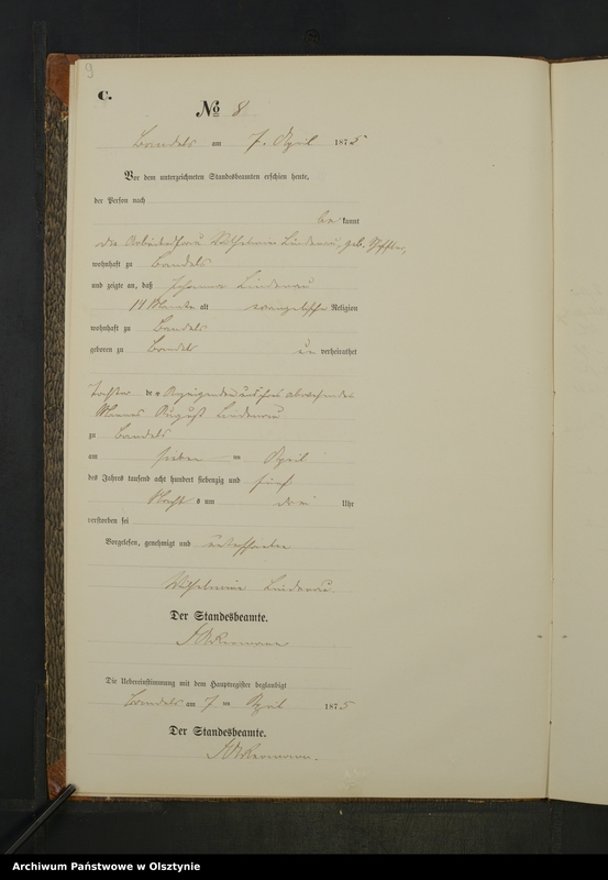 image.from.unit.number "Sterbe-Neben-Register Nr 1 - 41"