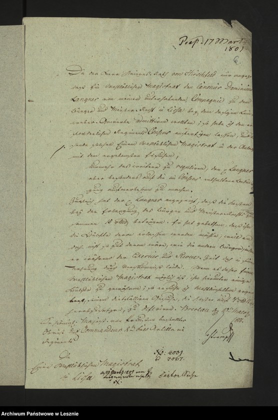 Obraz 8 z jednostki "[Akta in Sachen des Kanoniers Langner]"