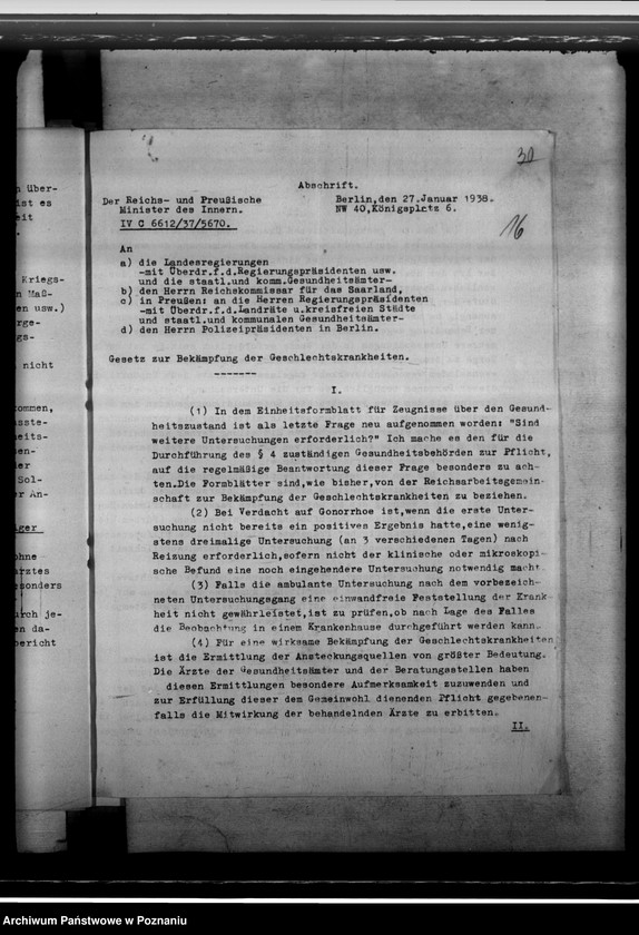Obraz 20 z jednostki "Zarządzenia w sprawie zwalczania prostytucji i chorób wenerycznych"
