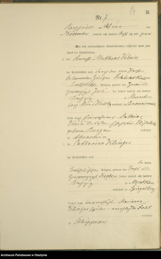 image.from.unit.number "Heiraths-Haupt-Register Nr 1 - 12"