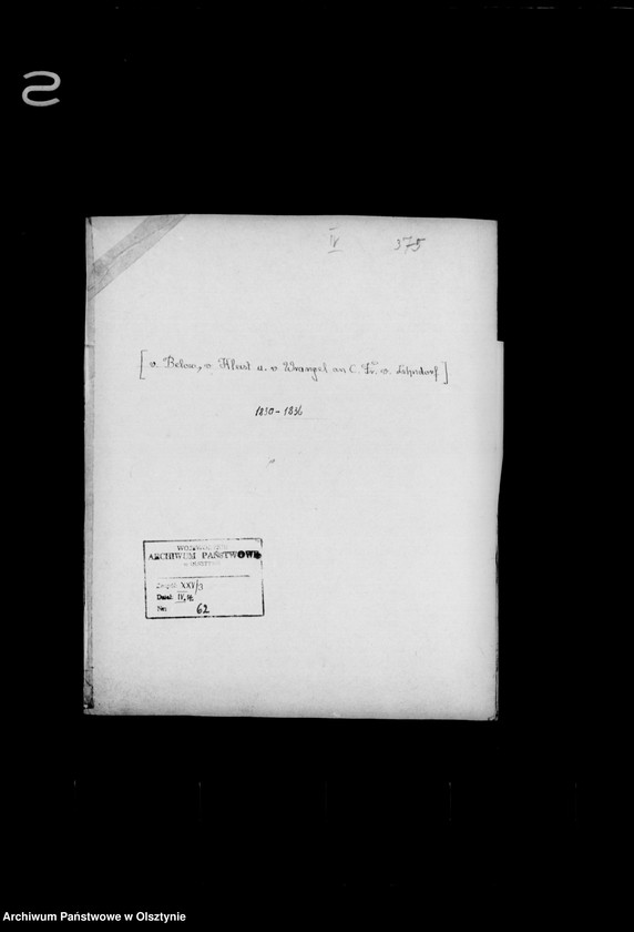 image.from.unit.number "/v. Below, v. Kleist u. v. Wrangel an Carf Fr. Lehndorff/"