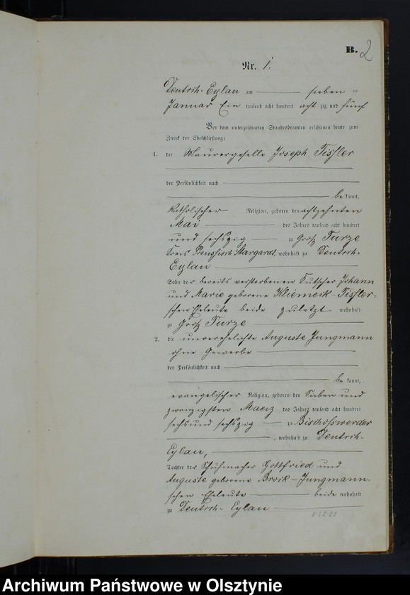 image.from.unit.number "Heiraths-Neben-Register Nr 1 - 32"