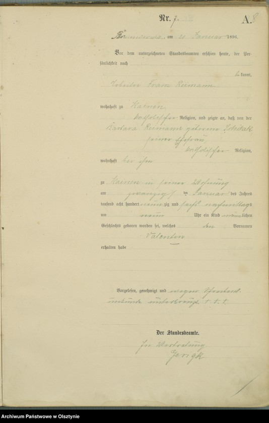 image.from.unit.number "Geburts-Haupt-Register Nr 1 - 100"