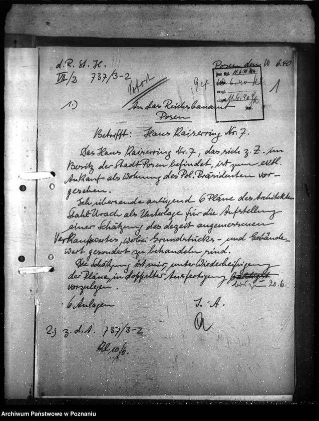 Obraz 5 z jednostki "Dienstwohnung des Polizeipräsidenten (Poznań)"