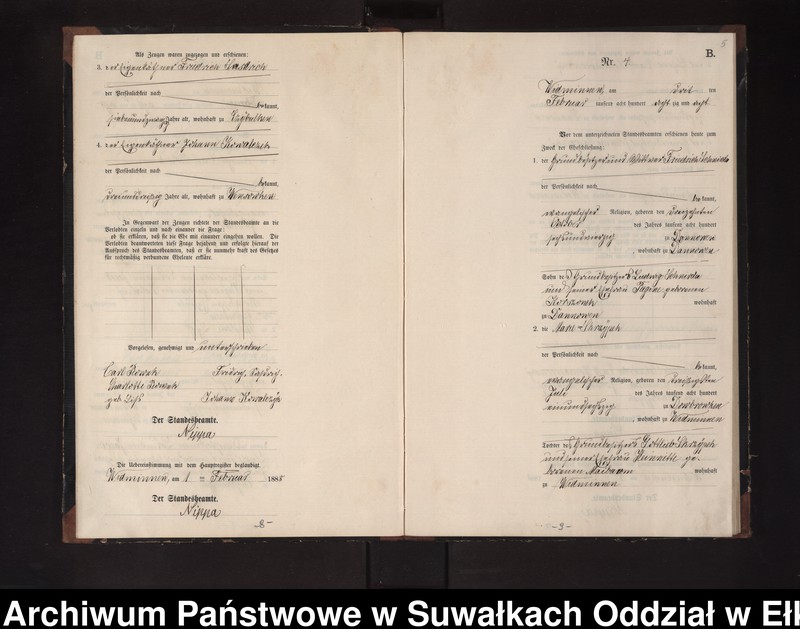 image.from.unit.number "Heiraths-Neben-Register des Preussischen Standes-Amtes Widminnen Kreis Loetzen"