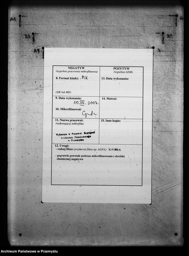 Obraz 3 z jednostki "[Kopie ksiąg metrykalnych parafii Kołodruby z filiami Lipice, Powerchów (dekanat Komarno)]"