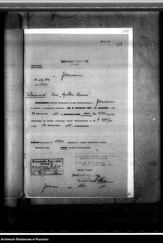 Obraz 16 z jednostki "Tartaki Spółki Lasowej w Smolarach pow. czarnkowski kocioł parowy nr woj. 2640"