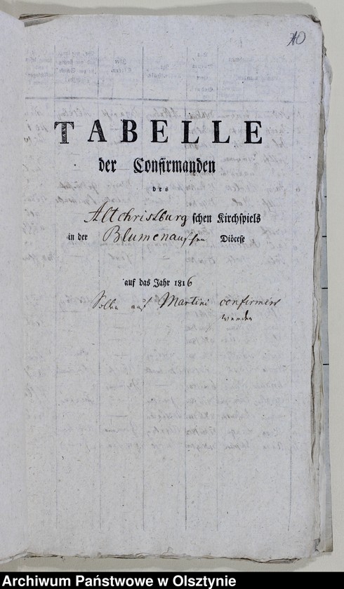 image.from.unit.number "Tabelle der Confirmanden des Alt Christburgschen Kirchspiel in der Blumenauschen Diözese 1814-1818, 1821-1822, 1825-1826, 1840, 1842, 1944-1845"