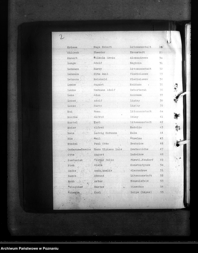 Obraz 6 z jednostki "Wykaz miejscowych Niemców, którzy zginęli w 1939 roku. Kreis Litzmannstadt (Łódź)"