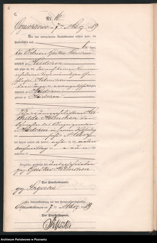 Obraz 19 z jednostki "Księga zgonów"