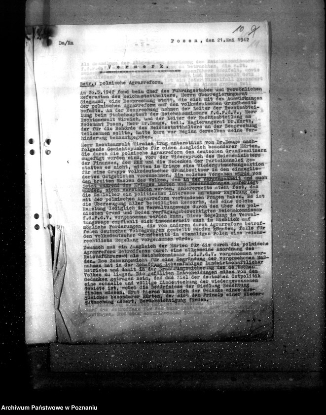 Obraz 16 z jednostki "Zarządzenie w sprawie skutków polskiej reformy rolnej"