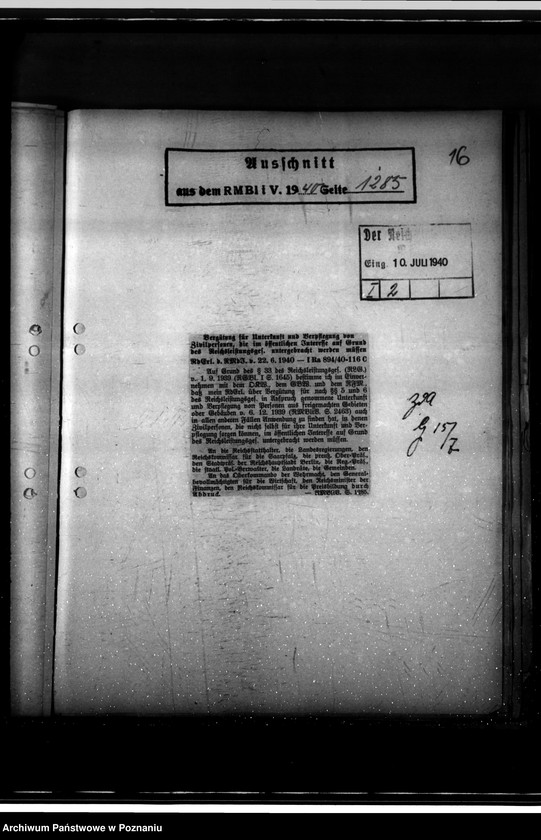 Obraz 20 z jednostki "Runderlasse des Reichsministeriums des Innern"