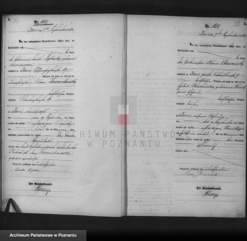 Obraz 18 z jednostki "Księga urodzeń t. IV"
