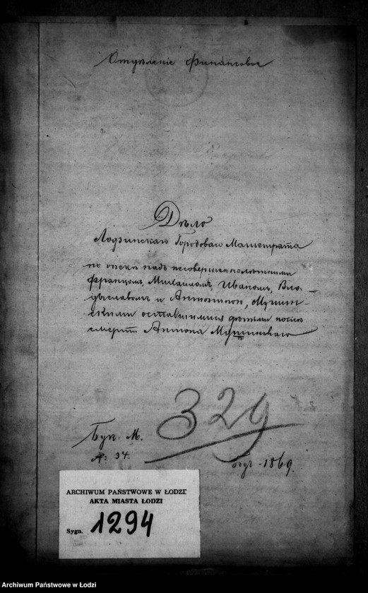 Obraz 4 z jednostki "Po opeke nad nesoveršennoletnimi Francem, Michalem, Iwanem, Vładyslavom i Antonem Mušynskim ostavšimisia detmi posle smerti Antona Mušynskago"