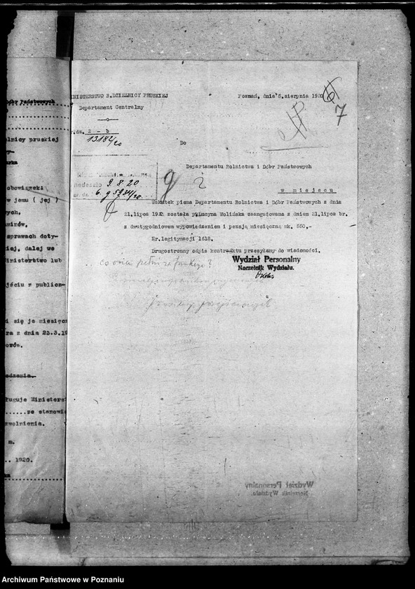 Obraz 11 z jednostki "Sprawy Osobowe personalne urzędników przejściowych"