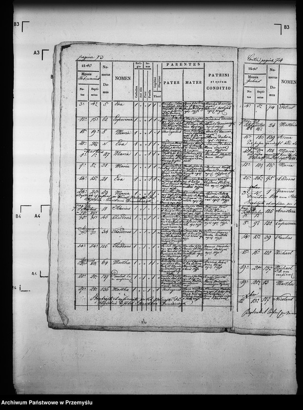 Obraz 19 z jednostki "[Kopie ksiąg metrykalnych parafii Wysowa z filią Blechnarka (dekanat Gorlice)]"