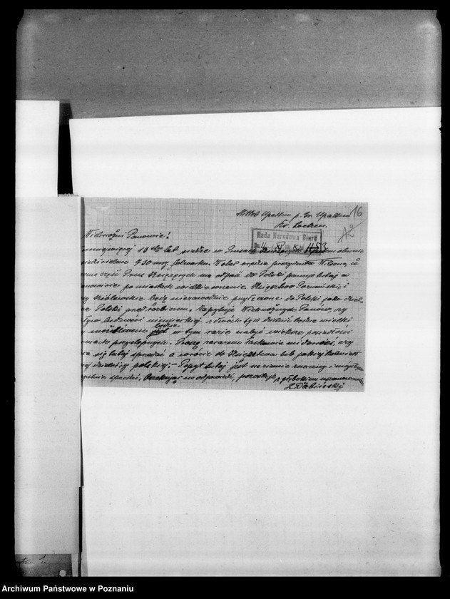 Obraz 18 z jednostki "Korespondencja różna w sprawie pomocy materialnej i prawnej i inna dotycząca spraw społeczno - politycznych."