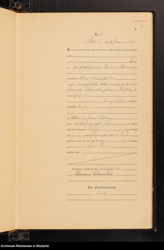 image.from.unit.number "Geburts-Haupt-Register Nr 1 - 109"