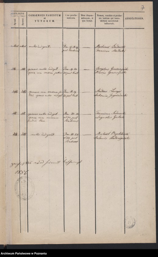 Obraz 7 z jednostki "Księga małżeństw"