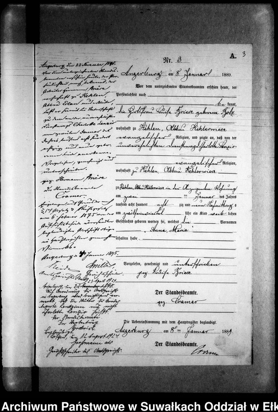 image.from.unit.number "Geburts-Neben-Register des Preussischen Standes-Amtes Kehlen Kreis Angerburg"