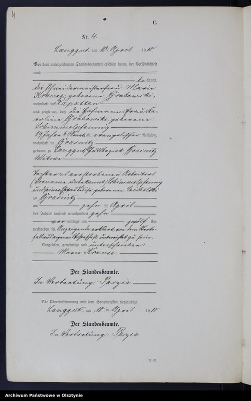 image.from.unit.number "Sterbe-Neben-Register Nr 1 - 20"